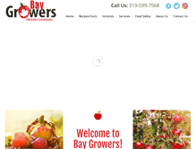 Tablet Screenshot of baygrowers.com